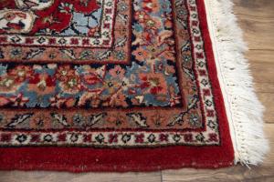 4'1 x 6'0 Hand Knotted Indo Bidjar Floral Oriental Wool Rug