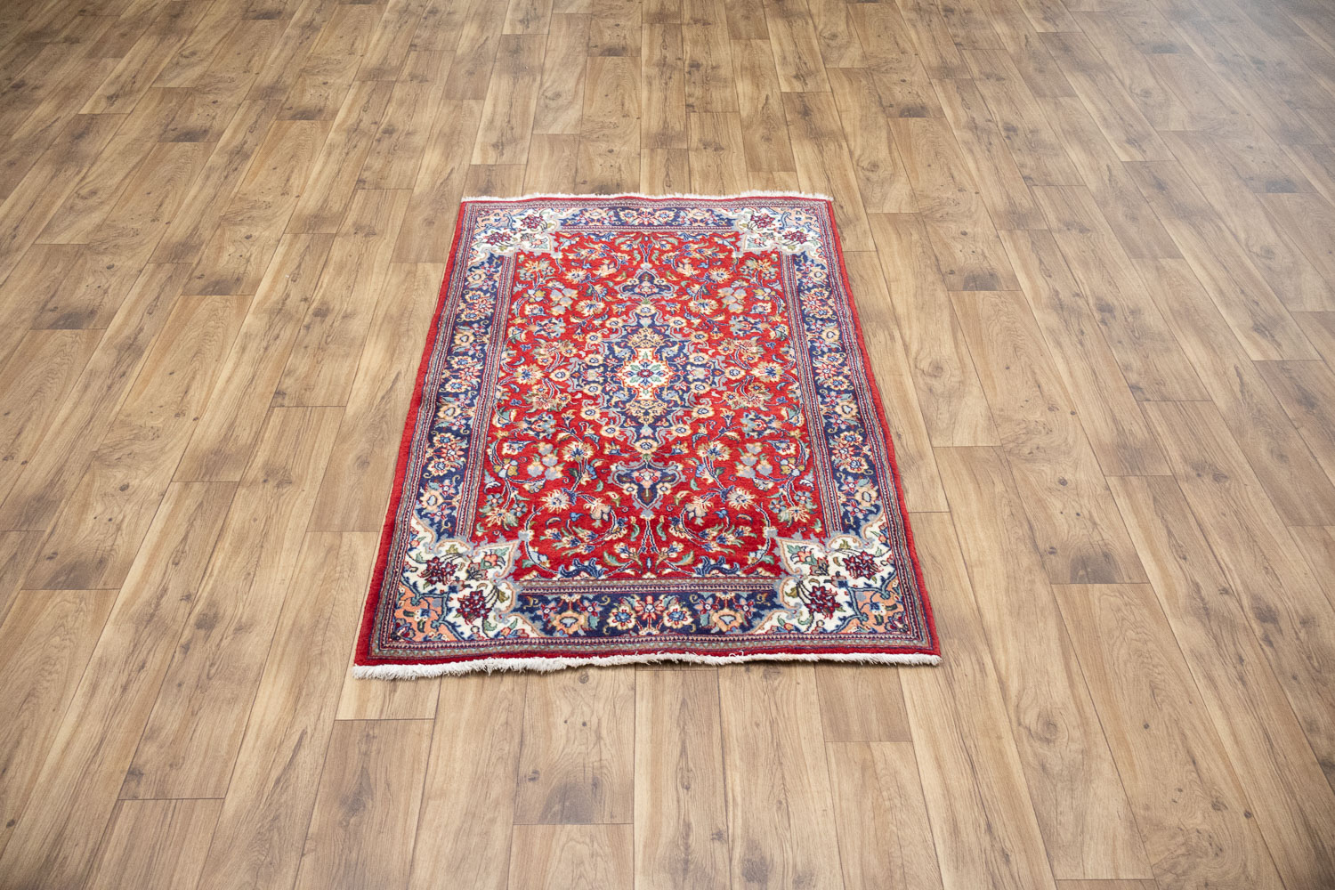 3'3 X 6'0 Hand Khotted Red Traditional Fine Oriental Area Rug - Image 3