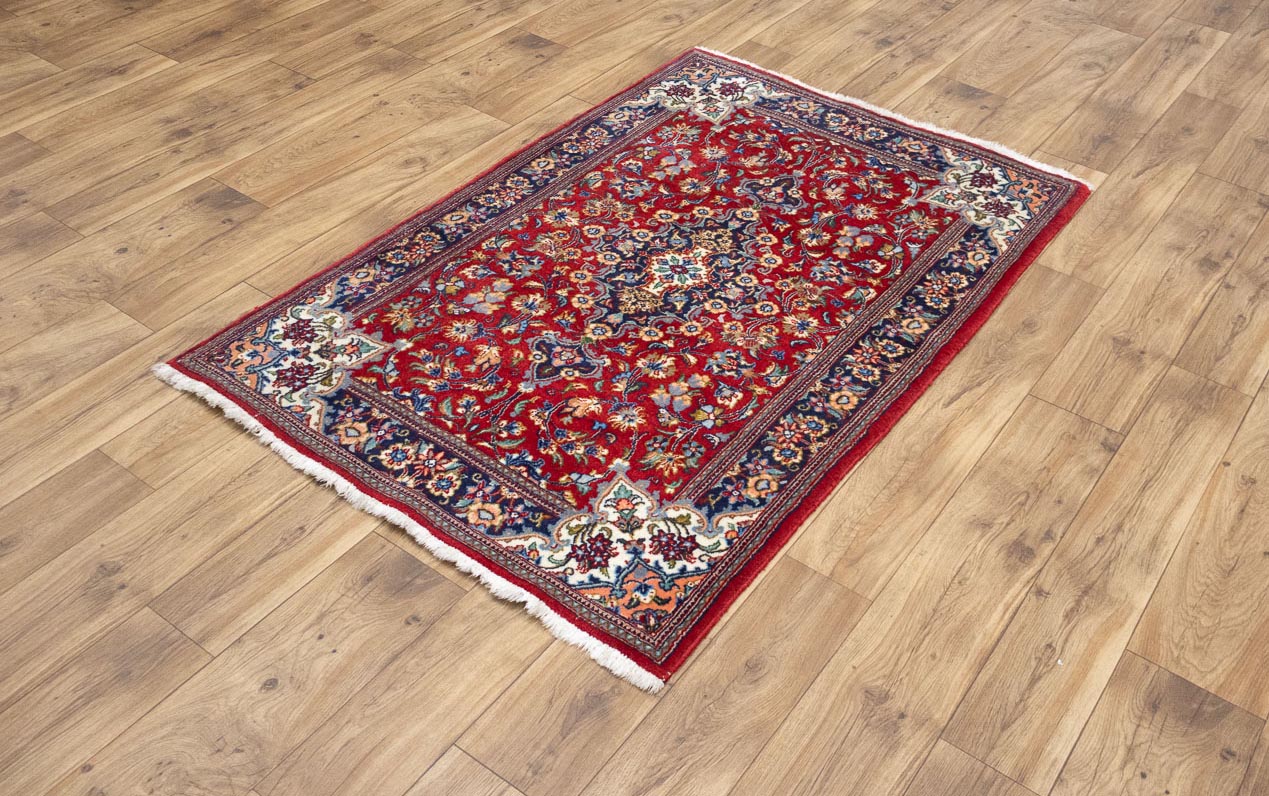 3'3 X 6'0 Hand Khotted Red Traditional Fine Oriental Area Rug - Image 14