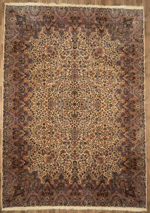 10'0 x 14'0 Machine Made Karastan Floral Oriental Wool Rug