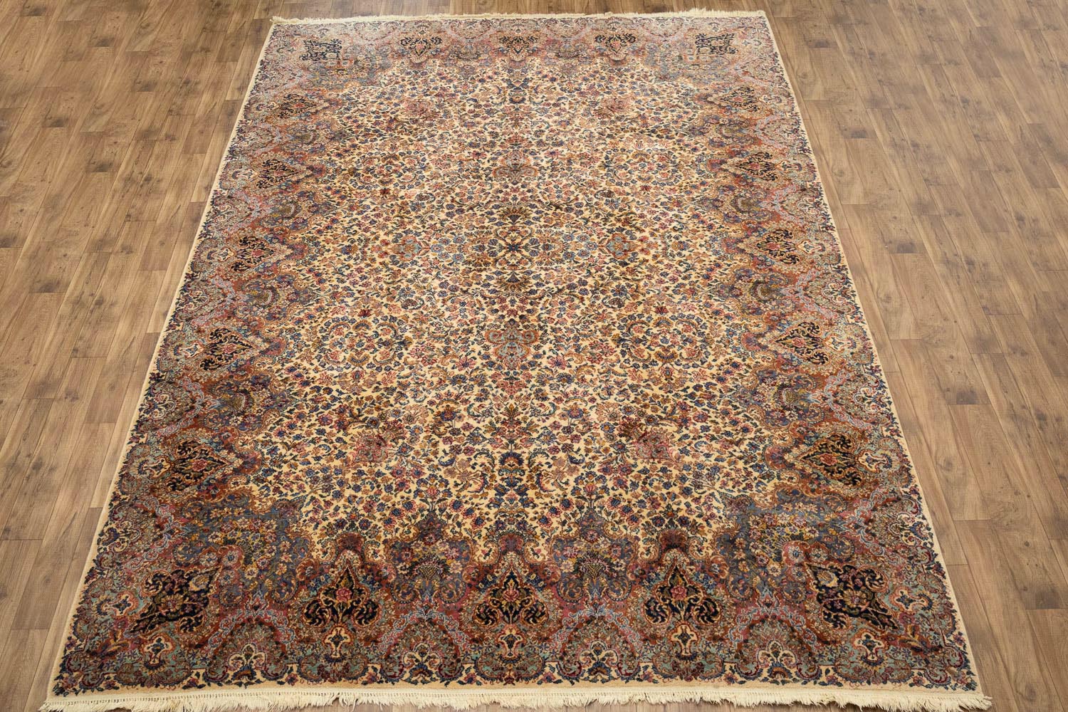 10'0 x 14'0 Machine Made Karastan Floral Oriental Wool Rug - Image 3
