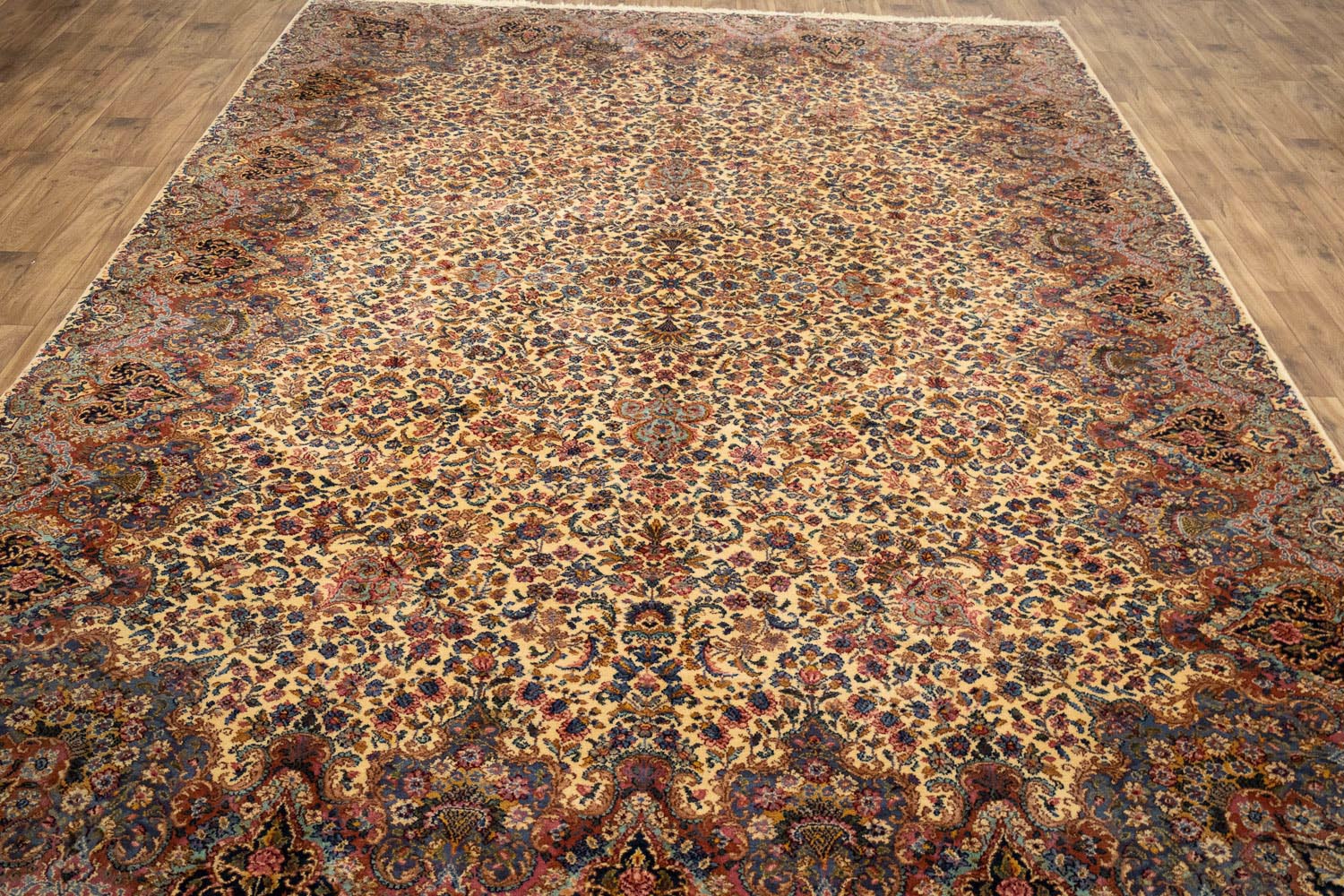 10'0 x 14'0 Machine Made Karastan Floral Oriental Wool Rug - Image 5