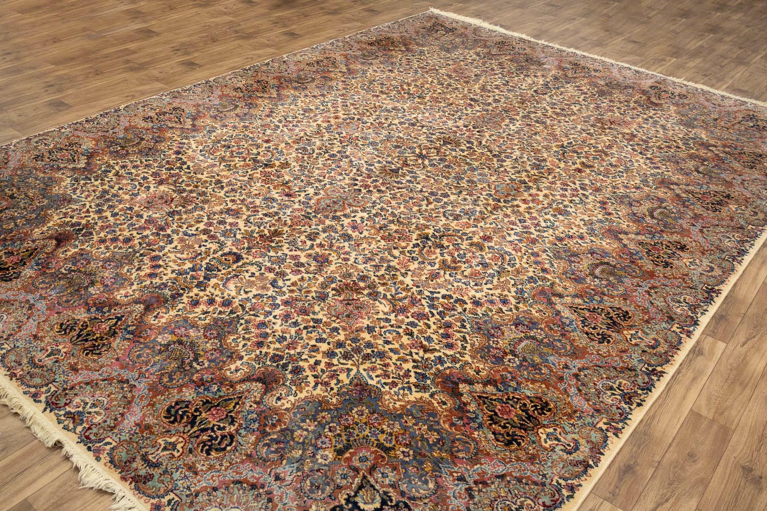 10'0 x 14'0 Machine Made Karastan Floral Oriental Wool Rug - Image 6