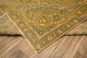 9'6 X 12'2 Hand Knotted Golden Beige Turkish Wool Rug