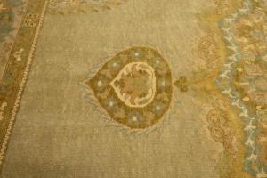 9'6 X 12'2 Hand Knotted Golden Beige Turkish Wool Rug