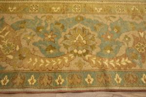 9'6 X 12'2 Hand Knotted Golden Beige Turkish Wool Rug