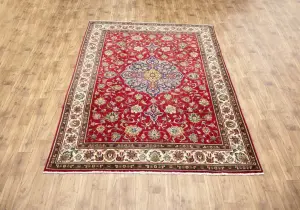 8'0x11'5 Hand-Knotted Floral Classic Oriental Wool Rug