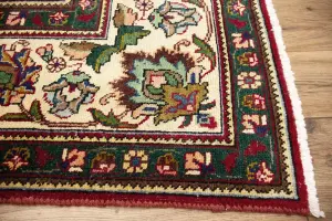 8'0x11'5 Hand-Knotted Floral Classic Oriental Wool Rug