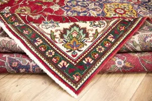 8'0x11'5 Hand-Knotted Floral Classic Oriental Wool Rug