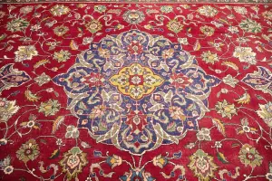 8'0x11'5 Hand-Knotted Floral Classic Oriental Wool Rug