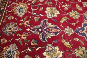 8'0x11'5 Hand-Knotted Floral Classic Oriental Wool Rug
