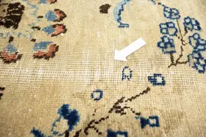 9'6x12'7 Hand Knotted Muted Floral Classic Oriental Wool Rug