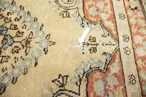 9'6x12'7 Hand Knotted Muted Floral Classic Oriental Wool Rug