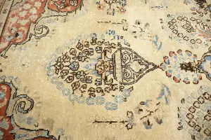 9'6x12'7 Hand Knotted Muted Floral Classic Oriental Wool Rug