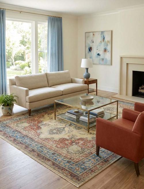 9'6x12'7 Hand Knotted Muted Floral Classic Oriental Wool Rug