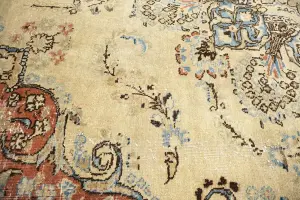 9'6x12'7 Hand Knotted Muted Floral Classic Oriental Wool Rug