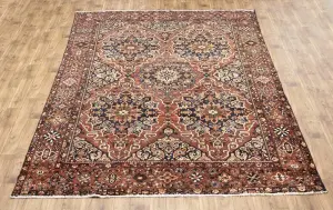 9'5-9'9x12'4 Hand-Knotted Floral Oriental Wool Rug