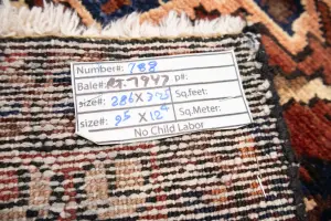 9'5-9'9x12'4 Hand-Knotted Floral Oriental Wool Rug