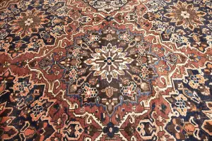 9'5-9'9x12'4 Hand-Knotted Floral Oriental Wool Rug