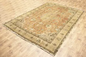 9'6x12'10 Hand-Knotted Floral Classic Oriental Wool Rug