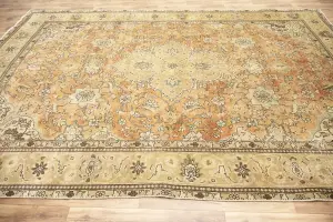9'6x12'10 Hand-Knotted Floral Classic Oriental Wool Rug