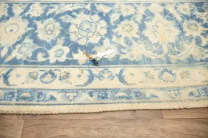 9'8 x 13'2 Hand-Knotted Muted Floral Oriental Wool Rug
