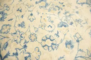 9'8 x 13'2 Hand-Knotted Muted Floral Oriental Wool Rug