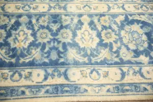 9'8 x 13'2 Hand-Knotted Muted Floral Oriental Wool Rug