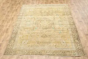 9'4x12'5 Hand-Knotted Floral Classic Oriental Wool Rug