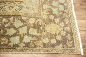 9'4x12'5 Hand-Knotted Floral Classic Oriental Wool Rug