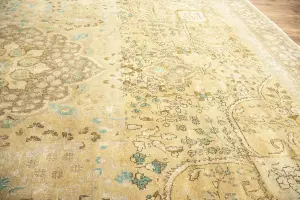 9'4x12'5 Hand-Knotted Floral Classic Oriental Wool Rug