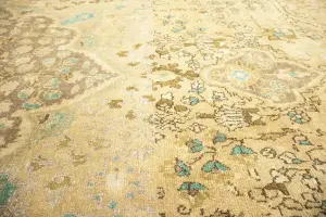 9'4x12'5 Hand-Knotted Floral Classic Oriental Wool Rug