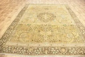 9'4x12'5 Hand-Knotted Floral Classic Oriental Wool Rug