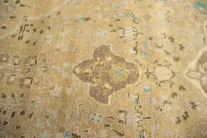 9'4x12'5 Hand-Knotted Floral Classic Oriental Wool Rug
