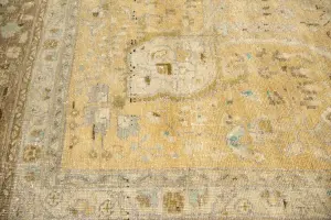 9'4x12'5 Hand-Knotted Floral Classic Oriental Wool Rug