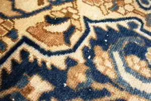 10'0 x 12'6 Hand-Knotted Muted Floral Oriental Wool Rug