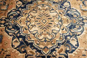 10'0 x 12'6 Hand-Knotted Muted Floral Oriental Wool Rug