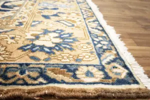 10'0 x 12'6 Hand-Knotted Muted Floral Oriental Wool Rug