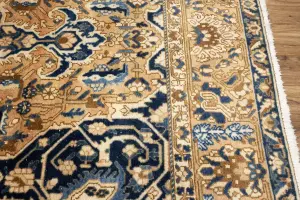 10'0 x 12'6 Hand-Knotted Muted Floral Oriental Wool Rug