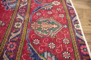 9'6x12'9 Hand-Knotted Muted Floral Oriental Wool Rug