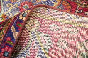 9'6x12'9 Hand-Knotted Muted Floral Oriental Wool Rug