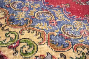 9'6x12'9 Hand-Knotted Muted Floral Oriental Wool Rug