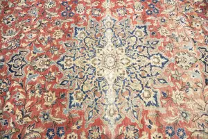 9'3x12'9 Hand-Knotted Floral Classic Oriental Wool Rug
