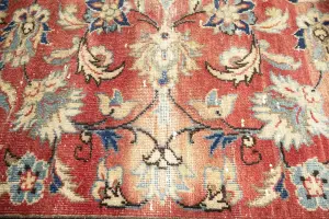 9'3x12'9 Hand-Knotted Floral Classic Oriental Wool Rug