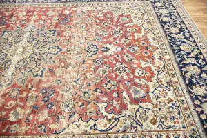9'3x12'9 Hand-Knotted Floral Classic Oriental Wool Rug