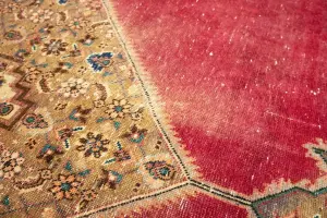 9'9x13'0 Hand-Knotted Floral Classic Oriental Wool Rug