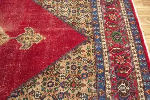 9'9x13'0 Hand-Knotted Floral Classic Oriental Wool Rug