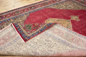 9'9x13'0 Hand-Knotted Floral Classic Oriental Wool Rug