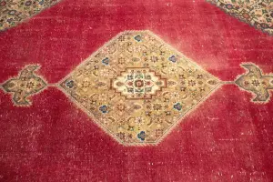 9'9x13'0 Hand-Knotted Floral Classic Oriental Wool Rug