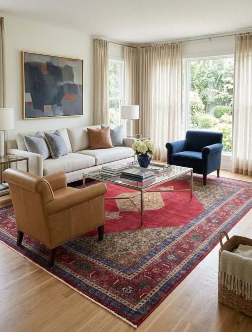 9'9x13'0 Hand-Knotted Floral Classic Oriental Wool Rug